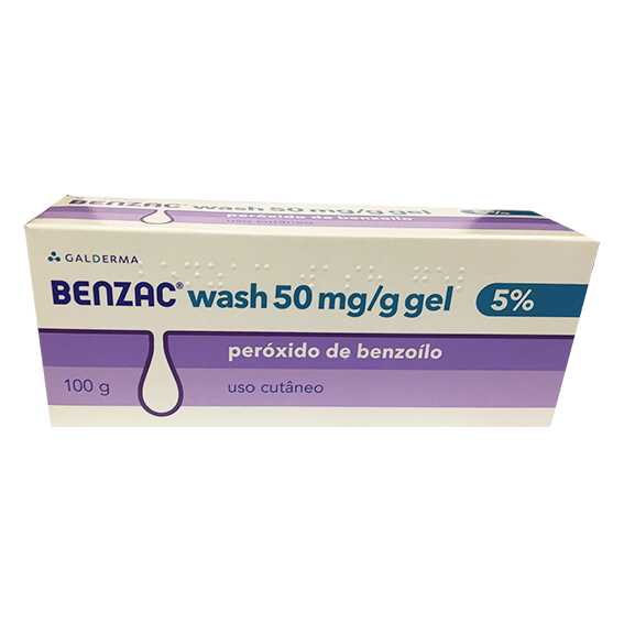 Benzac Wash 5, 50 mg/g-100 g x 1 gel bisnaga