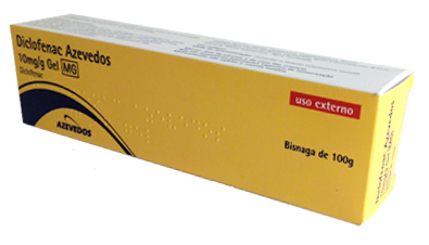 Diclofenac Azevedos MG, 10 mg/g-100 g x 1 gel bisnaga