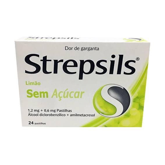 Strepsils Limão sem açúcar, 1,2/0,6 mg x 24 pst
