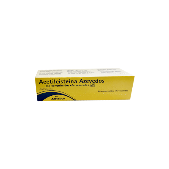 Acetilcisteína Azevedos MG, 600 mg x 20 comp eferv