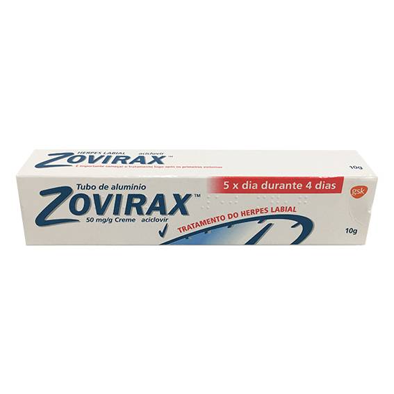Zovirax, 50 mg/g-10 g x 1 creme bisnaga