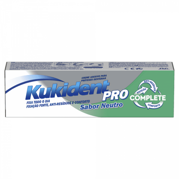 Kukident Pro Complete Neutro Creme Prótese Dentária 47g
