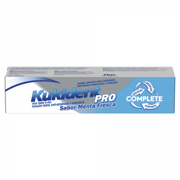 Kukident Pro Complete Refrescante Creme Prótese Dentária 47g