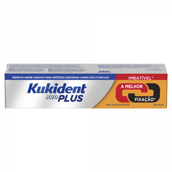 Kukident Pro Dupla Ação Creme Prótese Dentária 40g