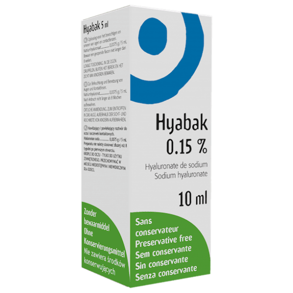 Hyabak Hipotonico Solução Lentes/Olhos 10ml