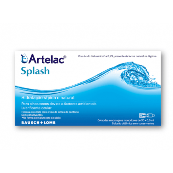 Artelac Splash Colírio Monodoses 0,5ml x30