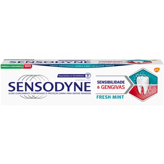 Sensodyne Sensibilidade Gengivas Pasta Fresh Mint 75ml