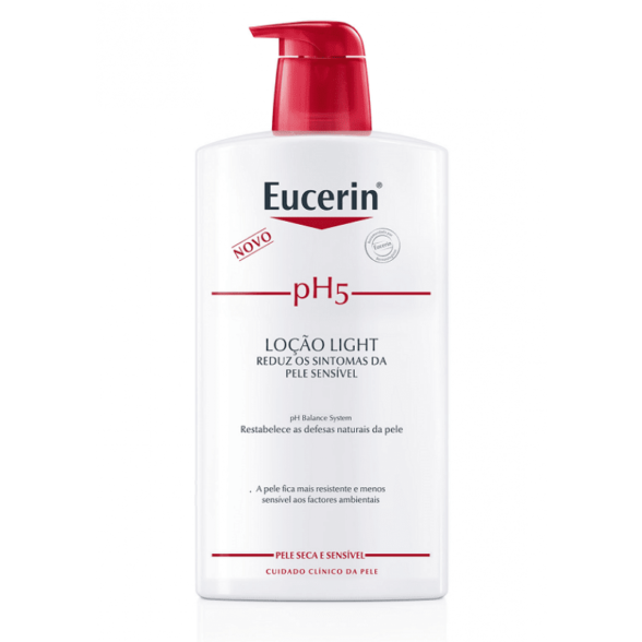 Eucerin Pele Sensível pH5 Loção Light com Desconto 50% 1L
