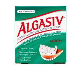 Almofadas Adesivas Algasiv Dentadura Superior x18