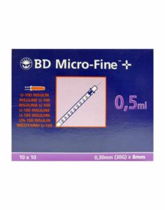 Bd Micro Fine+ Ser Insul 0,5ml8 Mm