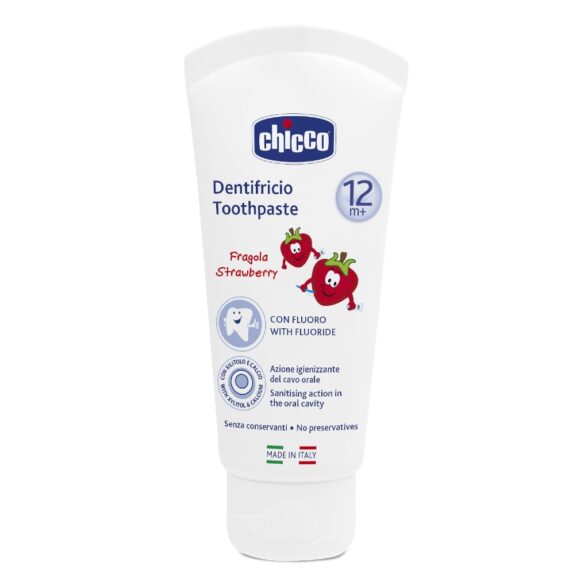 Chicco Pasta de Dentes Morango 12M+