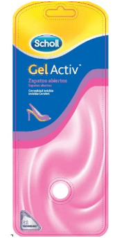 Palmilha Scholl GelActiv Sapatos Abertos x2