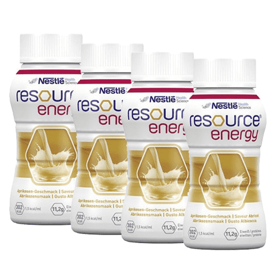 Nestlé Resource Energy Solução Oral Alperce 200ml x4