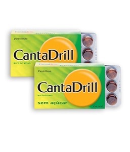 Cantadrill S Açúcar Pastilhas Rouquidão x24