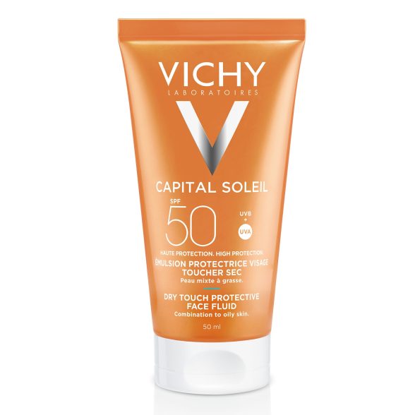 Vichy Capital Soleil Emulsão Rosto Toque Seco FPS 50+ – 50ml