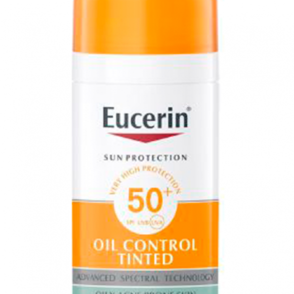 Eucerin Sun Oil Control Tinted Gel-Creme Toque Seco Tom Claro FPS 50+ – 50 ml