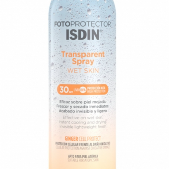 ISDIN Fotoprotector Transparent Spray Wet Skin SPF 30+ – 250 ml