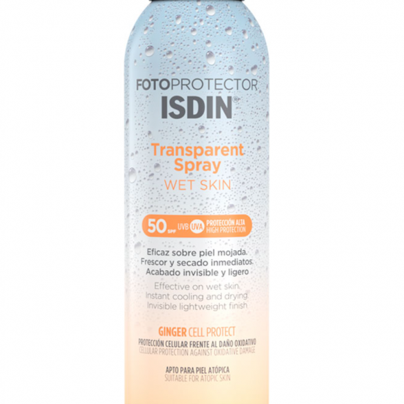 ISDIN Fotoprotector Transparent Spray Wet Skin SPF 50+ – 250 ml
