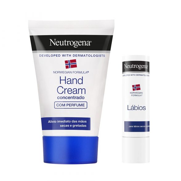Neutrogena® Creme de Mãos Concentrado com Perfume 50g + Stick Labial 2g