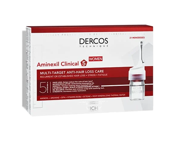 Vichy Dercos Aminexil Clinical 5 Mulher – 21 Ampolas