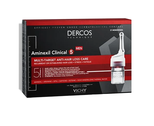 Vichy Dercos Aminexil Clinical Men 30% Desconto – 21 Ampolas