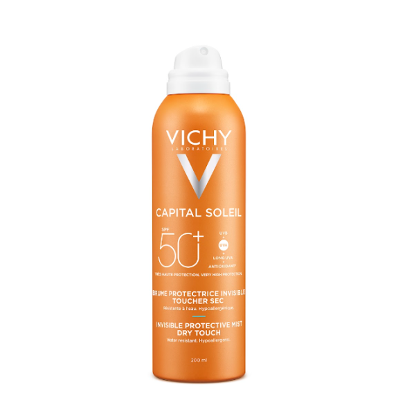 Vichy Idéal Soleil Spray Bruma Hidrat Invisível P Sens SPF50+ – 200ml